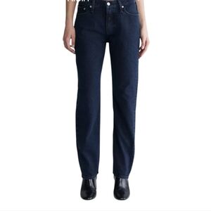 Calvin Klein Jeans Womens 10x30 Slim Fit Straight Leg Dark‎ Wash Denim
